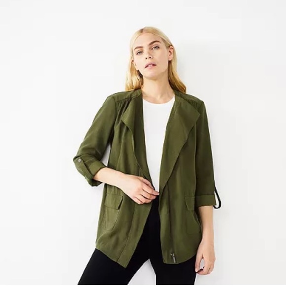 Women's Nine West Drapey Utility Jacket - Picture 3 of 3